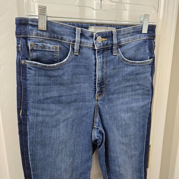 Athleta Sculptek Skinny‎ Jeans Size 6 Blue Denim Stretch Classic Dark Side Seam - Picture 6 of 9